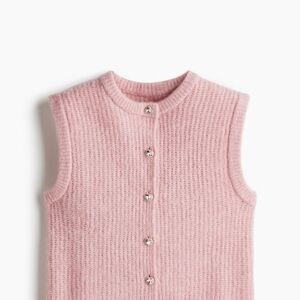 H&M Pink Sleeveless Cardigan